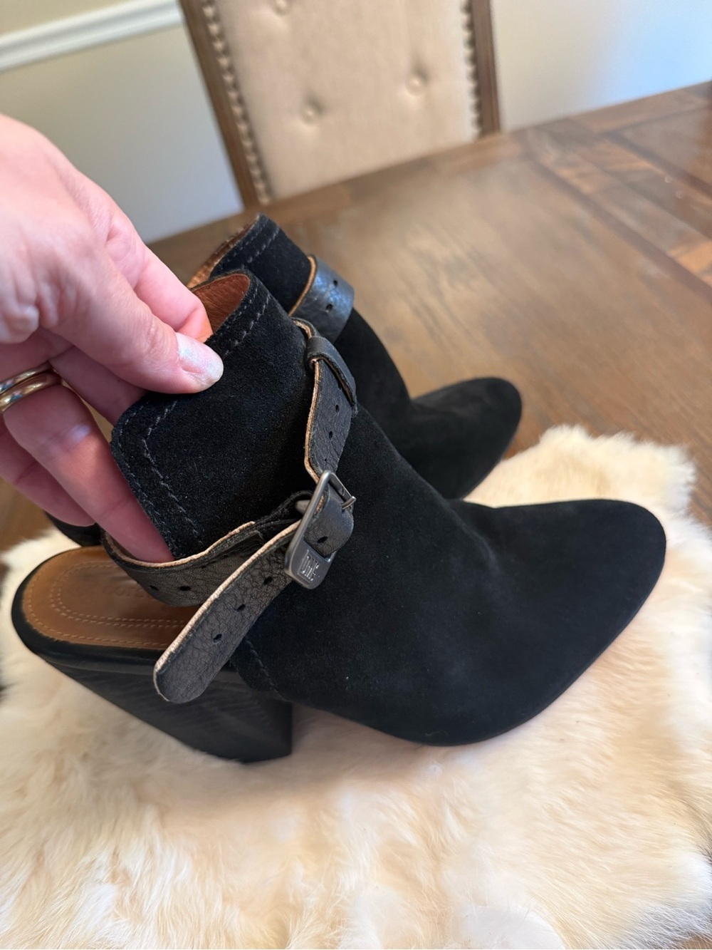 Corso Como Othello Suede Ankle Strap Buckle Ankle Boots 9